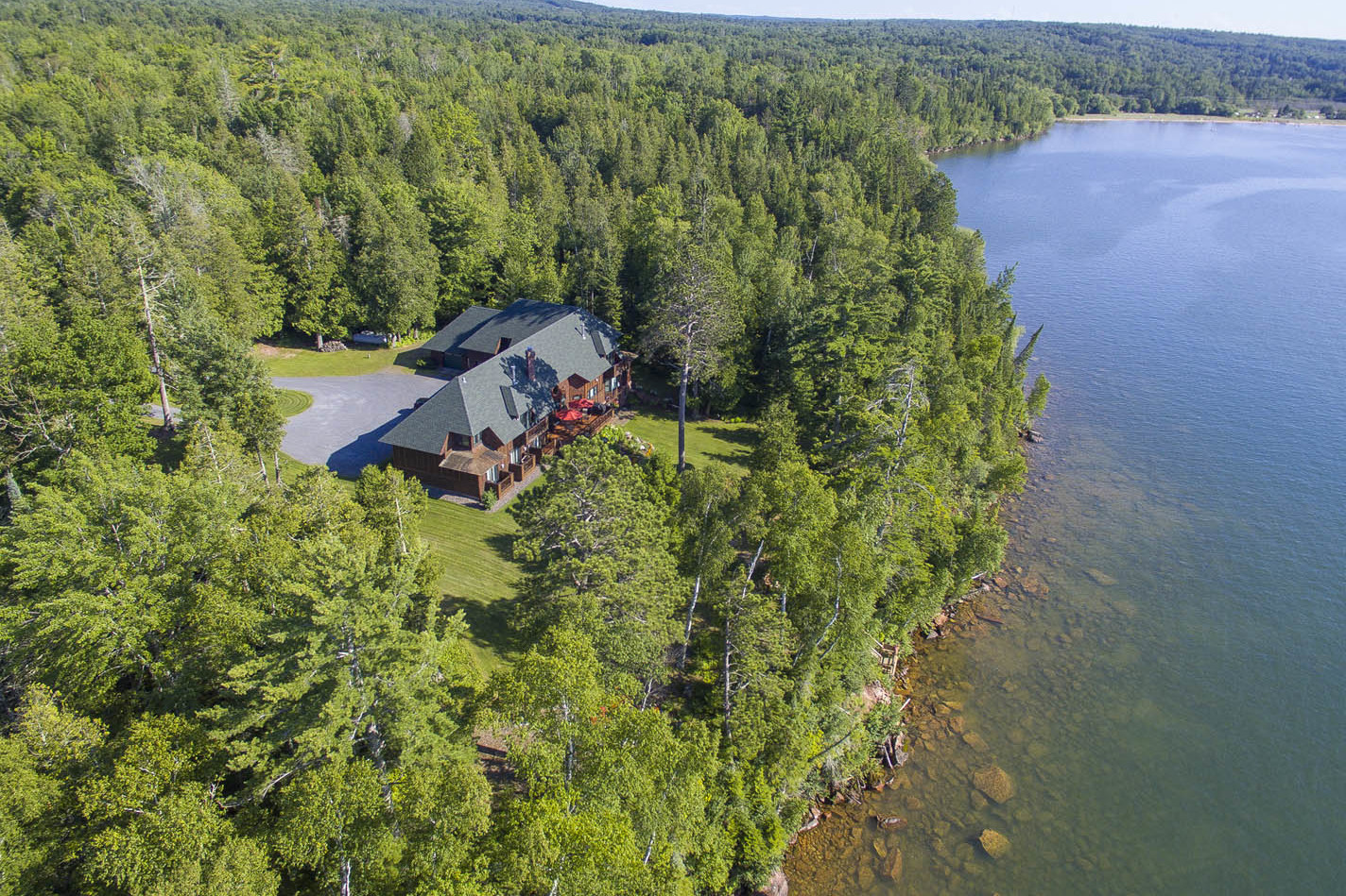 Drone Lake Superior Resort