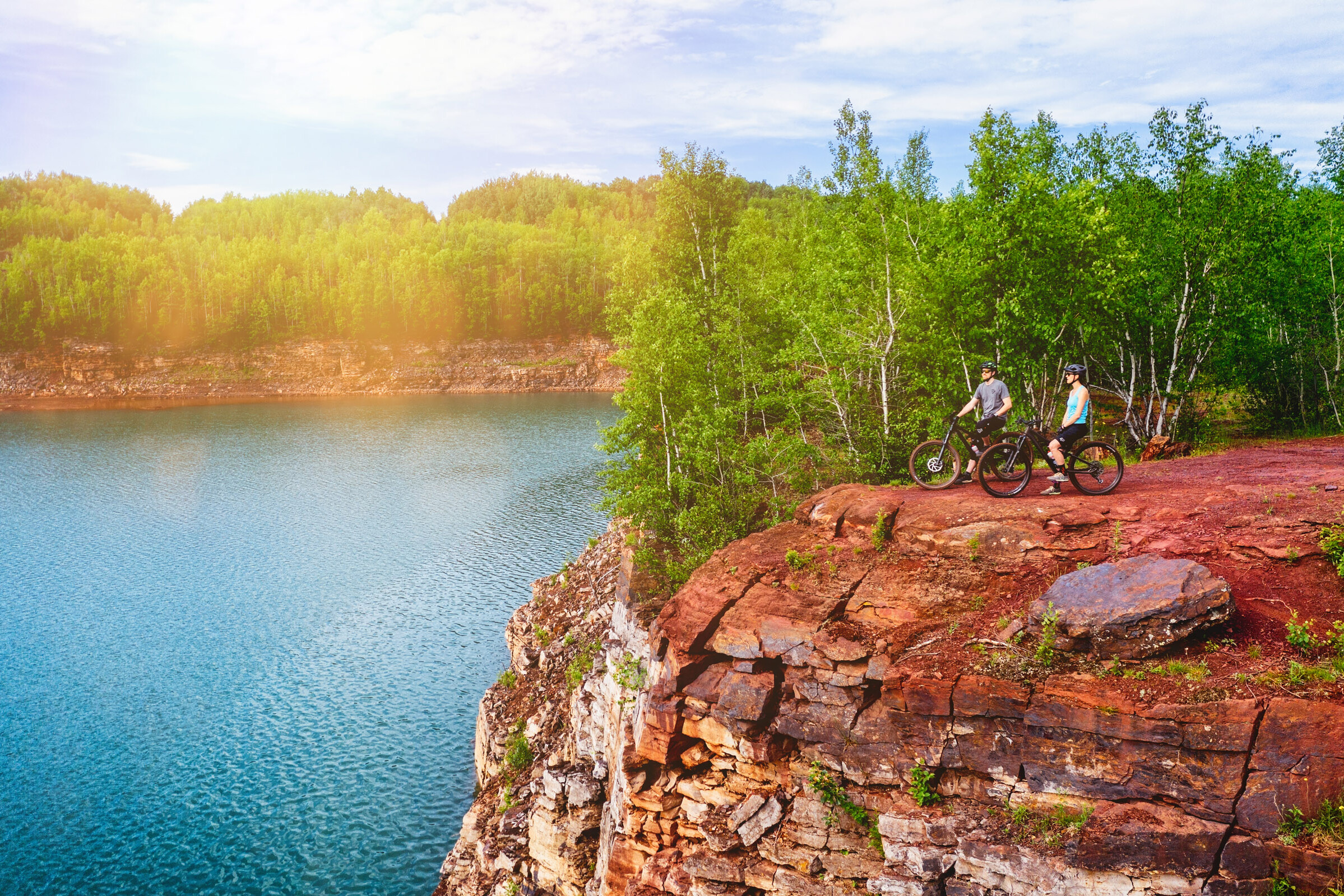 Biking at Redhead